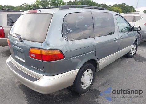 2000 Toyota Sienna Xle z USA, uszkodzony, nr VIN 4T3ZF13C1YU176998